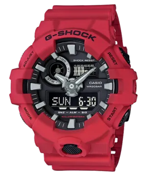 G Shock Duo Red World Time Mens Watch GA700-4A