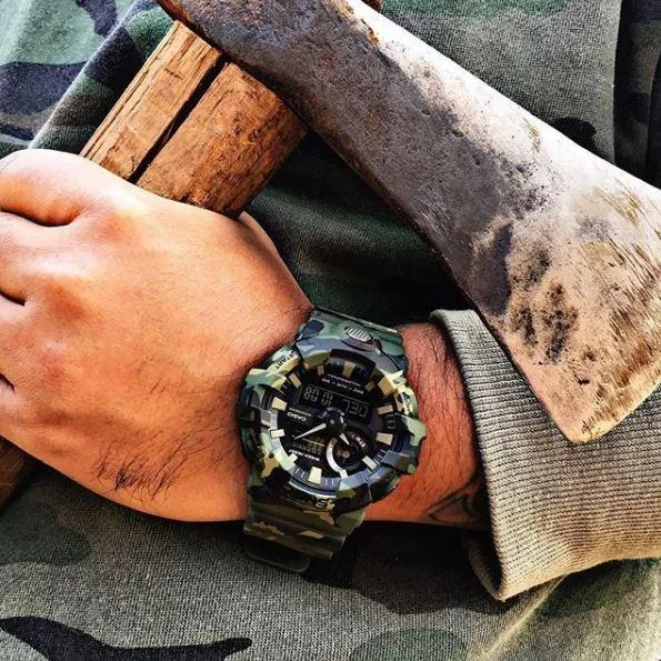 G-Shock Duo Series Camo Green GA700CM-3A