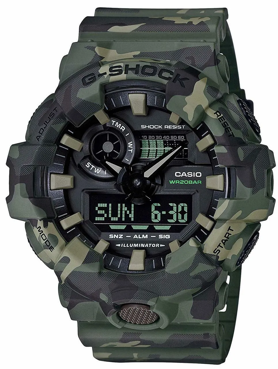 G-Shock Duo Series Camo Green GA700CM-3A