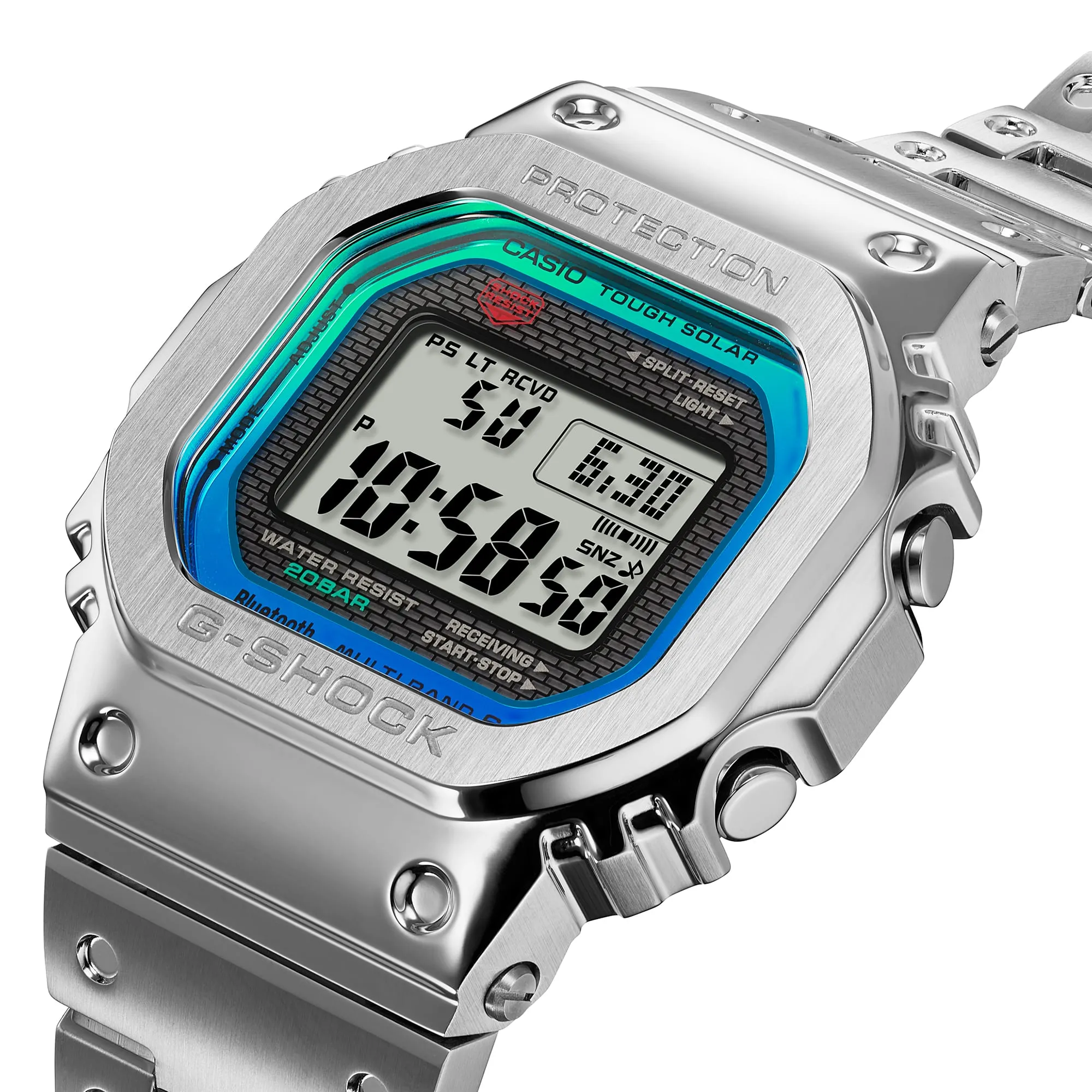 G-Shock Full Metal Silver Stainless Steel Watch GMWB5000PC-1D