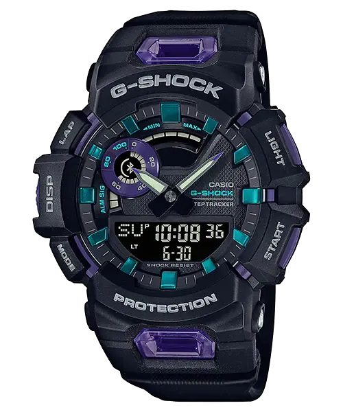 G-Shock G-Squad Black Resin Band Watch GBA900-1A6