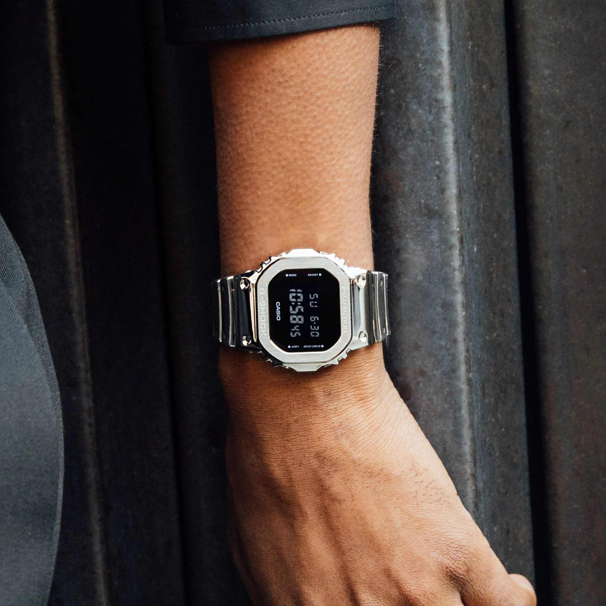 G-Shock G-Steel Black Dial Stainless Steel Watch GM5600YM-8D