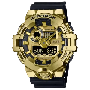G-Shock G-Steel Gold Dial Black Resin Band Watch GM700G-9A