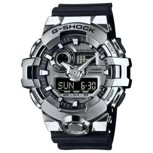G-Shock G-Steel Silver Dial Black Resin Band Watch GM700-1A