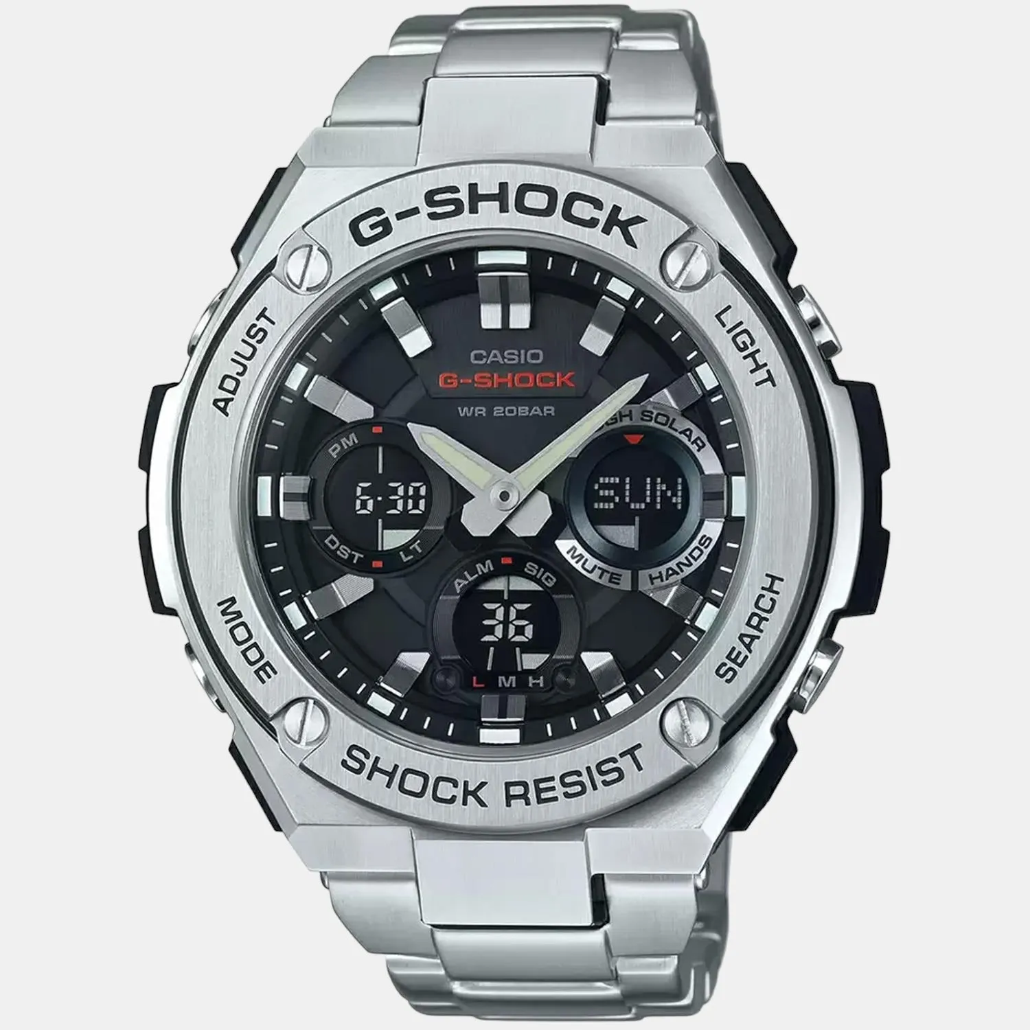 G-Shock Men's Analog-Digital Stainless Steel Watch G604 - GST-S110D-1ADR