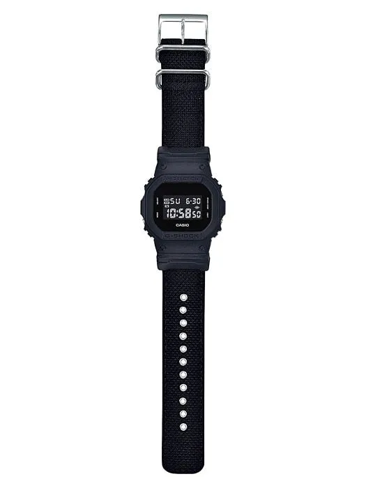 G-Shock Men's Blackout Series Watch with Durable CORDURA? Band DW5600BBN-1D