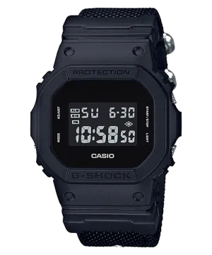 G-Shock Men's Blackout Series Watch with Durable CORDURA? Band DW5600BBN-1D