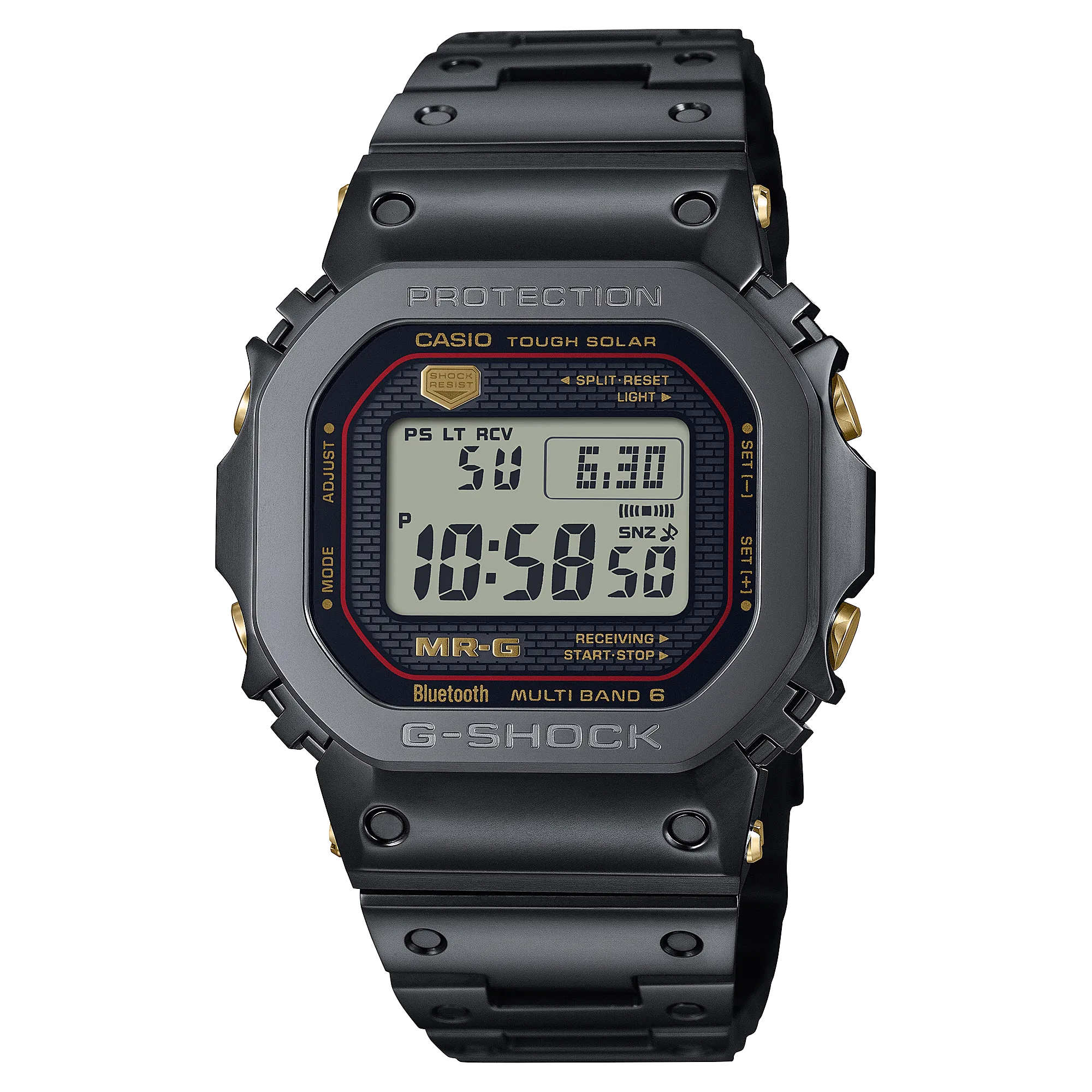 G-Shock MR-G Solar Black Dial Titanium Band Watch MRGB5000B-1D