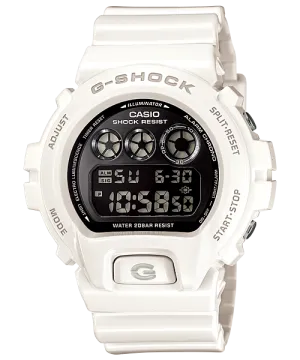 G-Shock Multi-Alarm White Band Black Dial Digital Watch DW6900NB-7