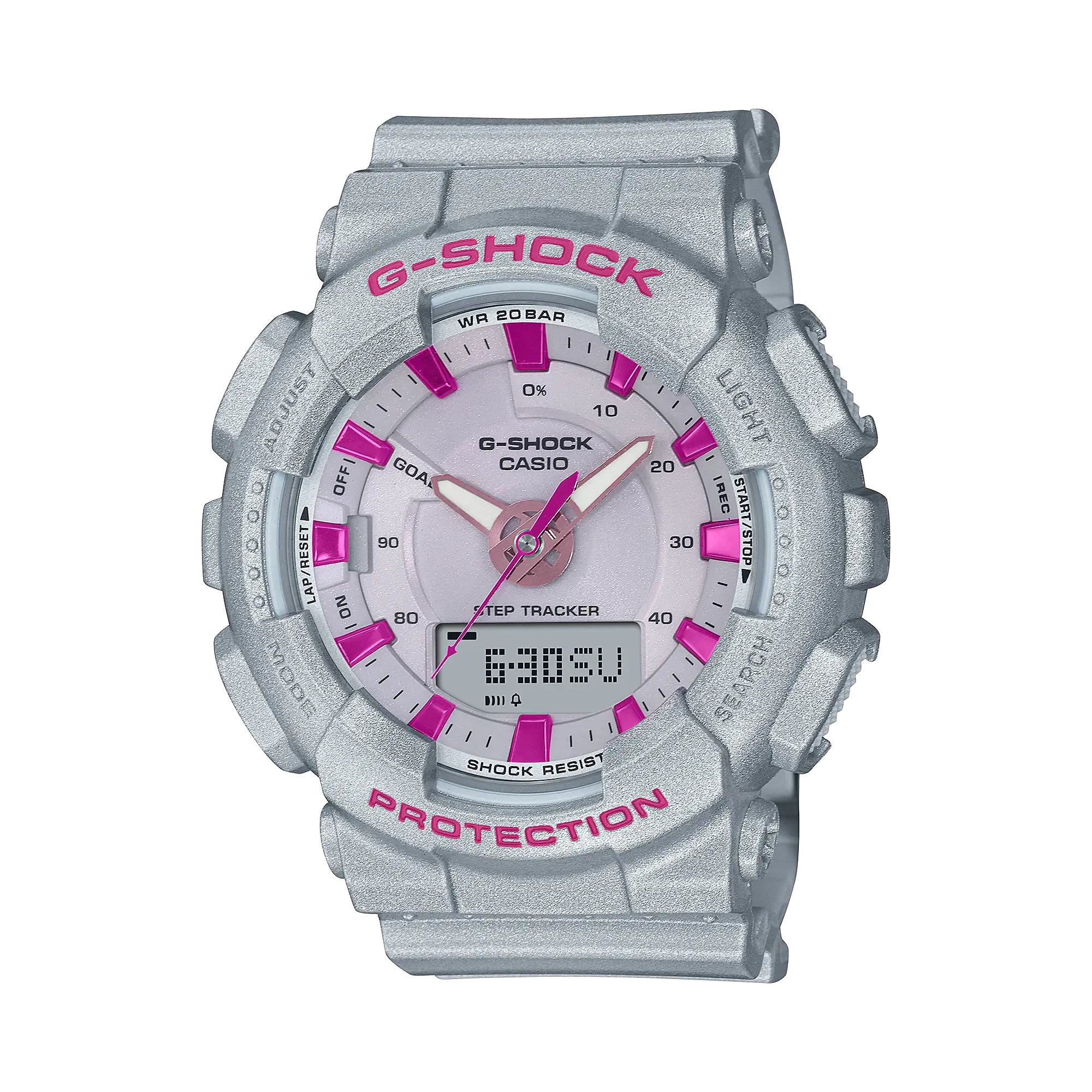 G-Shock Neo Punk White Resin Band Watch GMAS130NP-8A