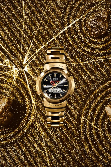 G-Shock Radio Controlled Tough Solar Gold All-Metal AWM500GD-9A
