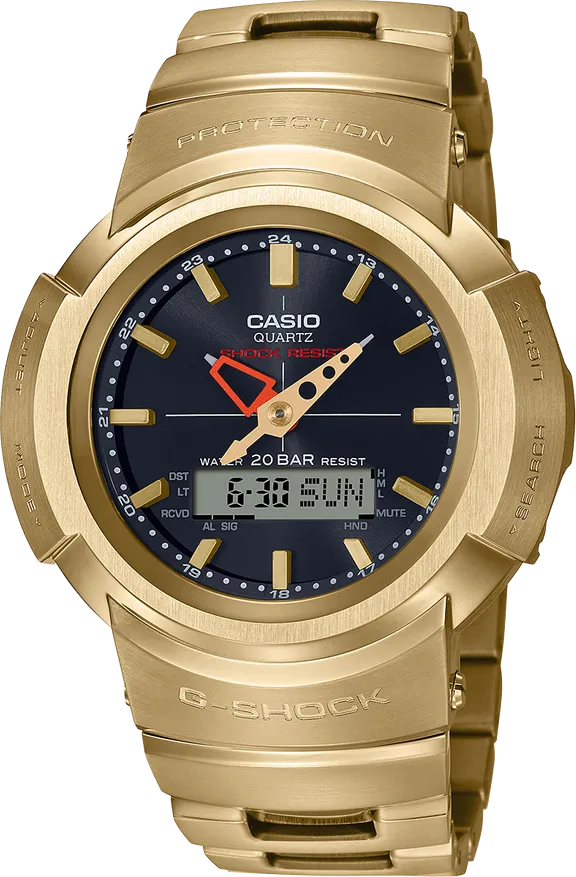 G-Shock Radio Controlled Tough Solar Gold All-Metal AWM500GD-9A