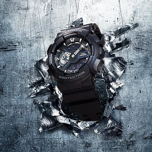 G-Shock World Time Analogue Digital Mens Watch GA110-1B