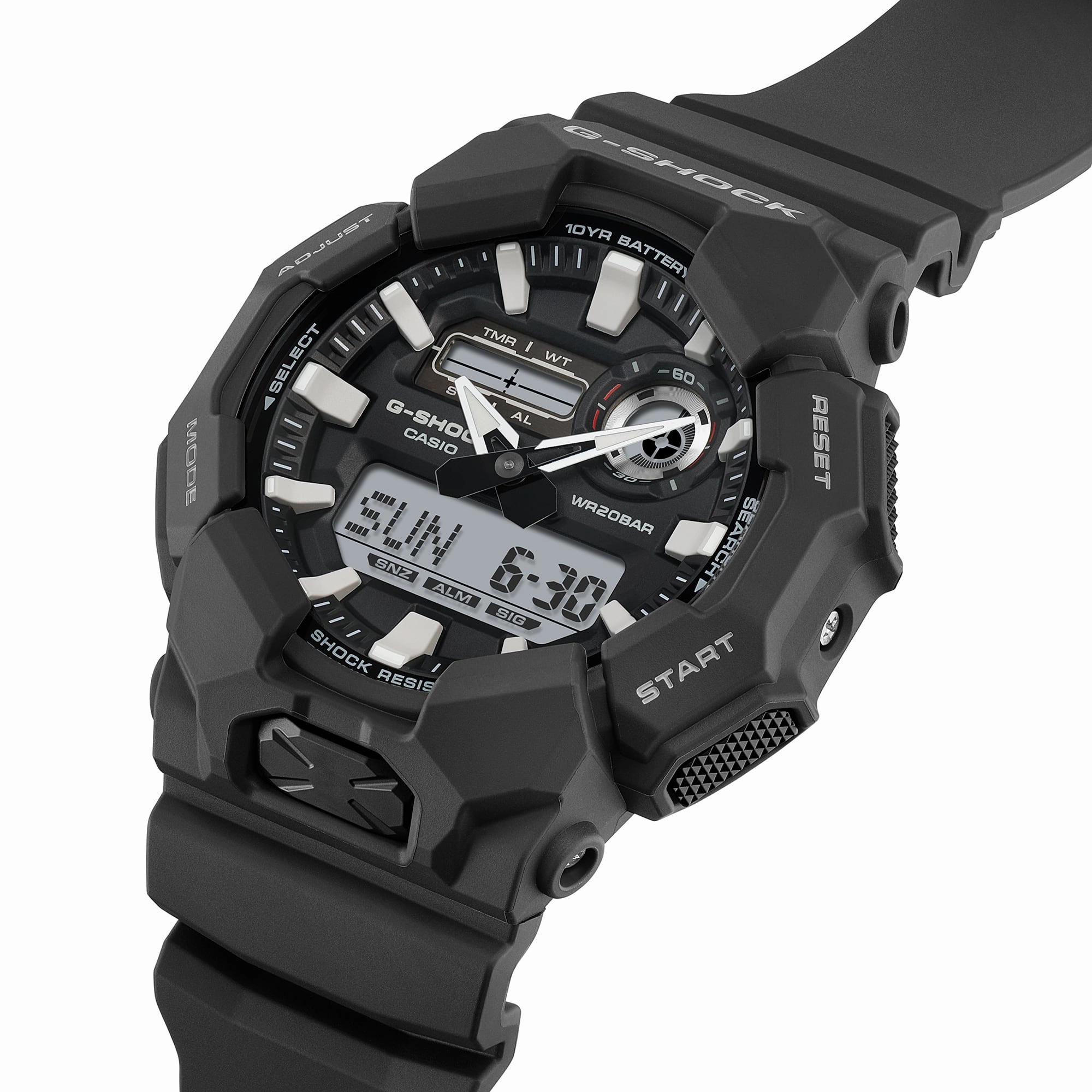 G-Shock Analog Digital Black Resin Band Watch GA010-1A