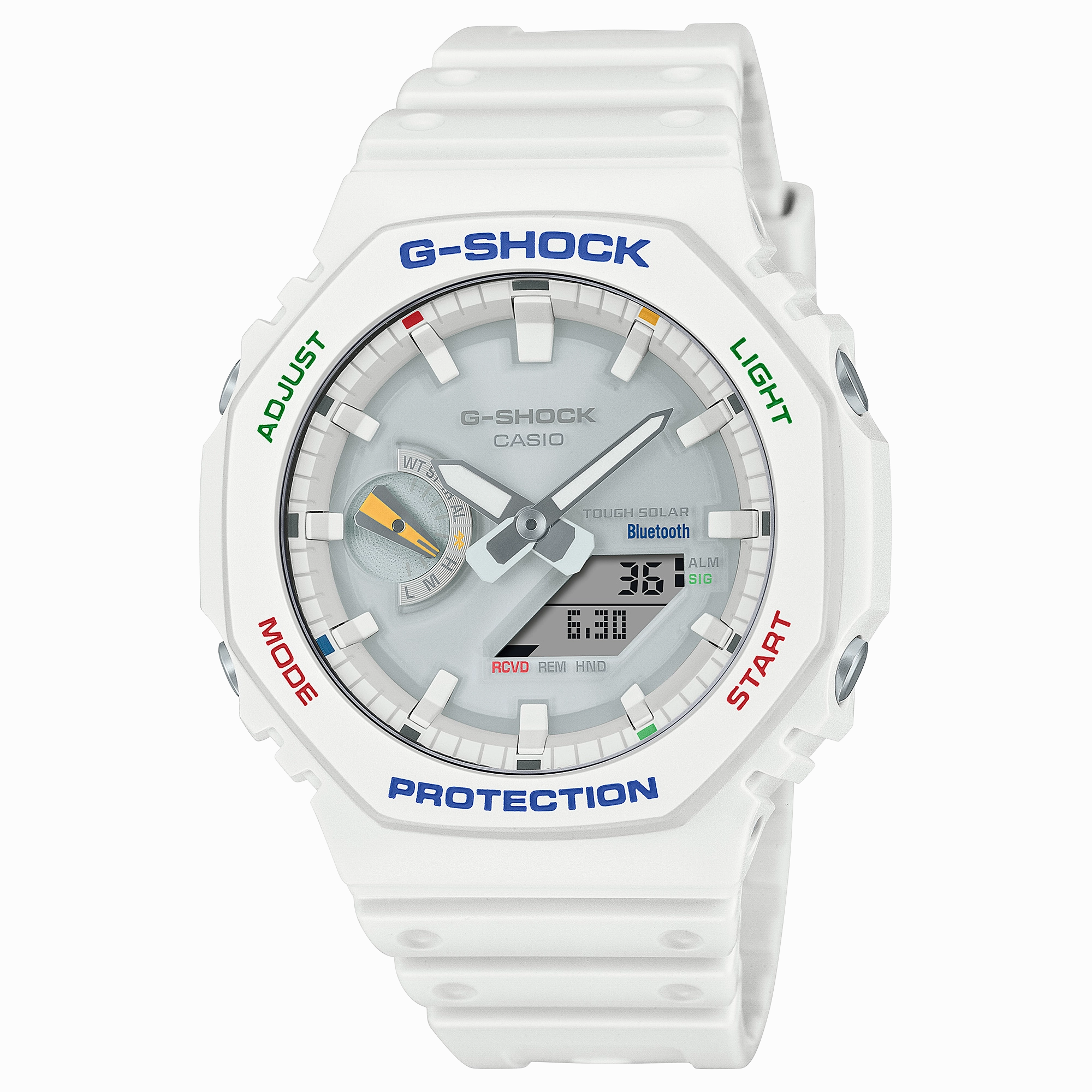 G-Shock Analog Digital DUO White Resin Band Watch GAB2100FC-7A