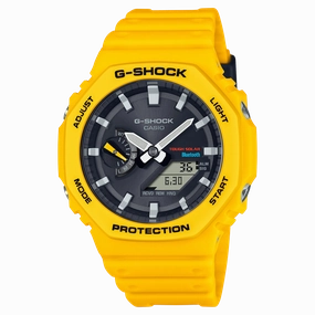 G-Shock CasioOak Yellow Resin Band Watch GAB2100C-9A