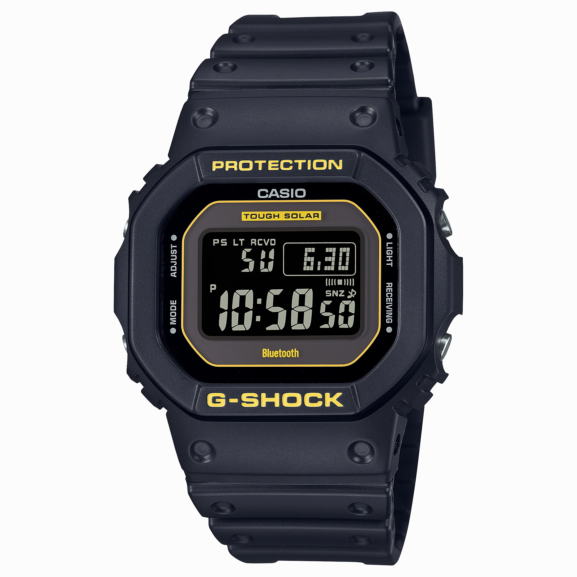 G-Shock Digital Caution Black Resin Band Watch GWB5600CY-1D