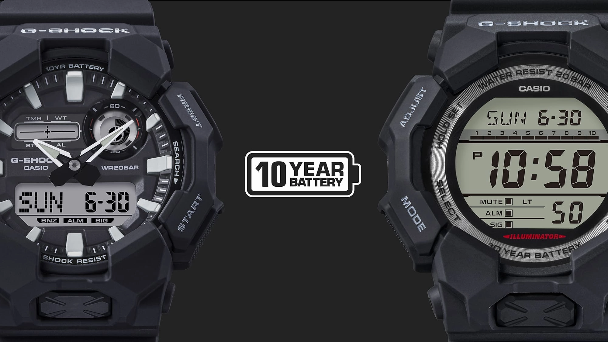 G-Shock Digital Orange Resin Band Watch GD010-4D