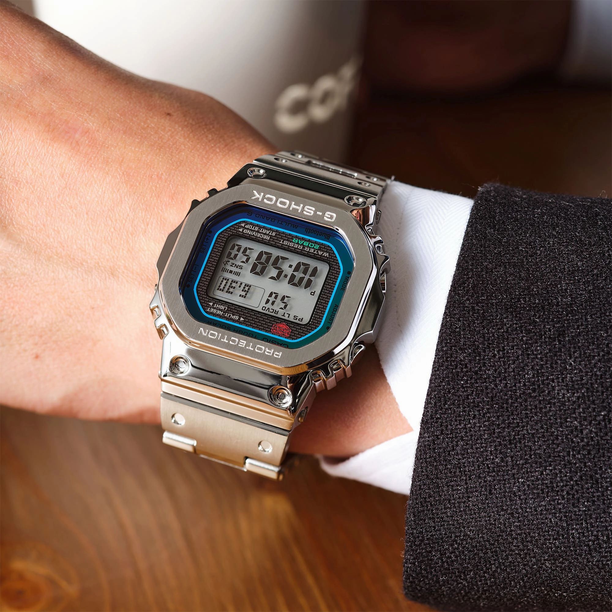 G-Shock Full Metal Silver Stainless Steel Watch GMWB5000PC-1D