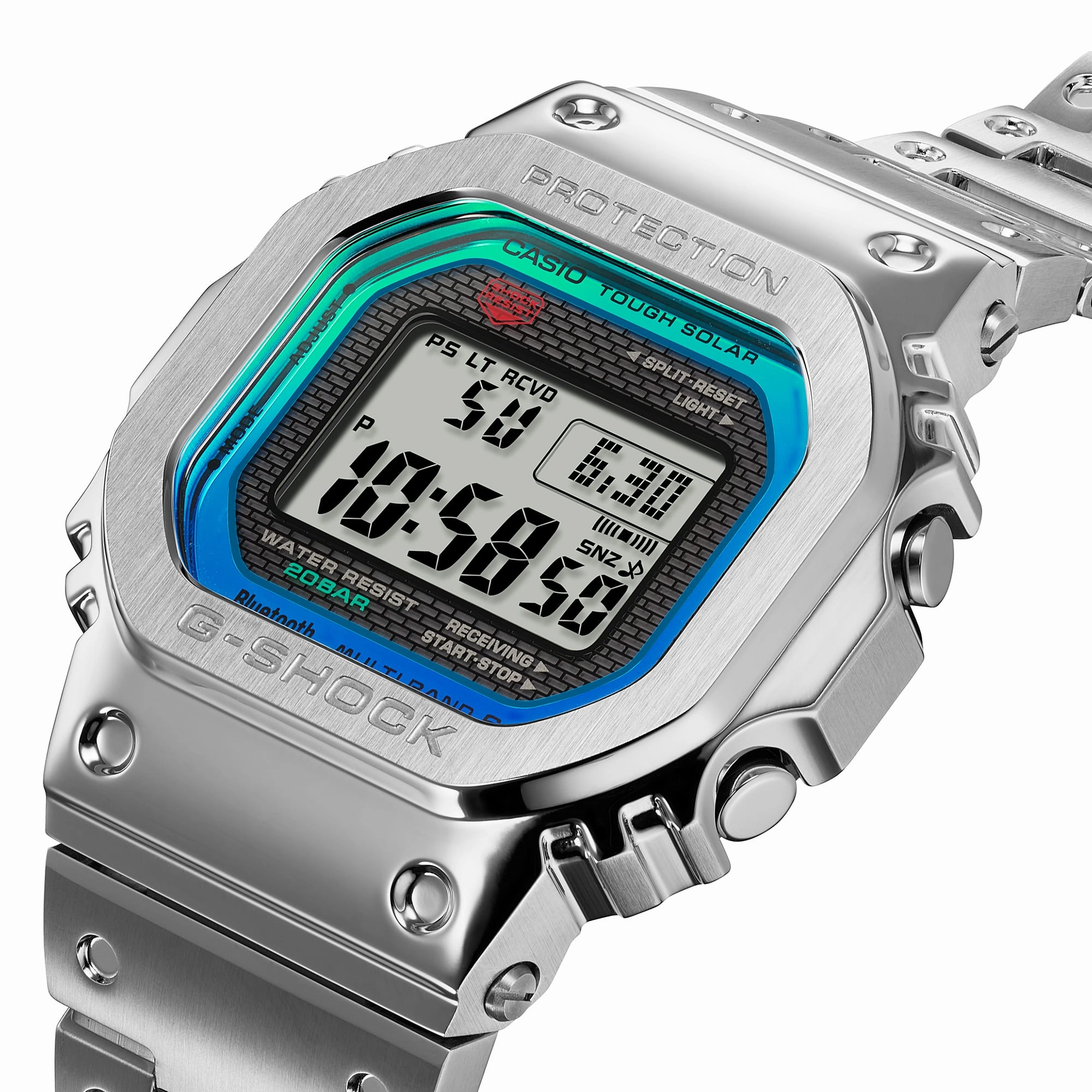 G-Shock Full Metal Silver Stainless Steel Watch GMWB5000PC-1D