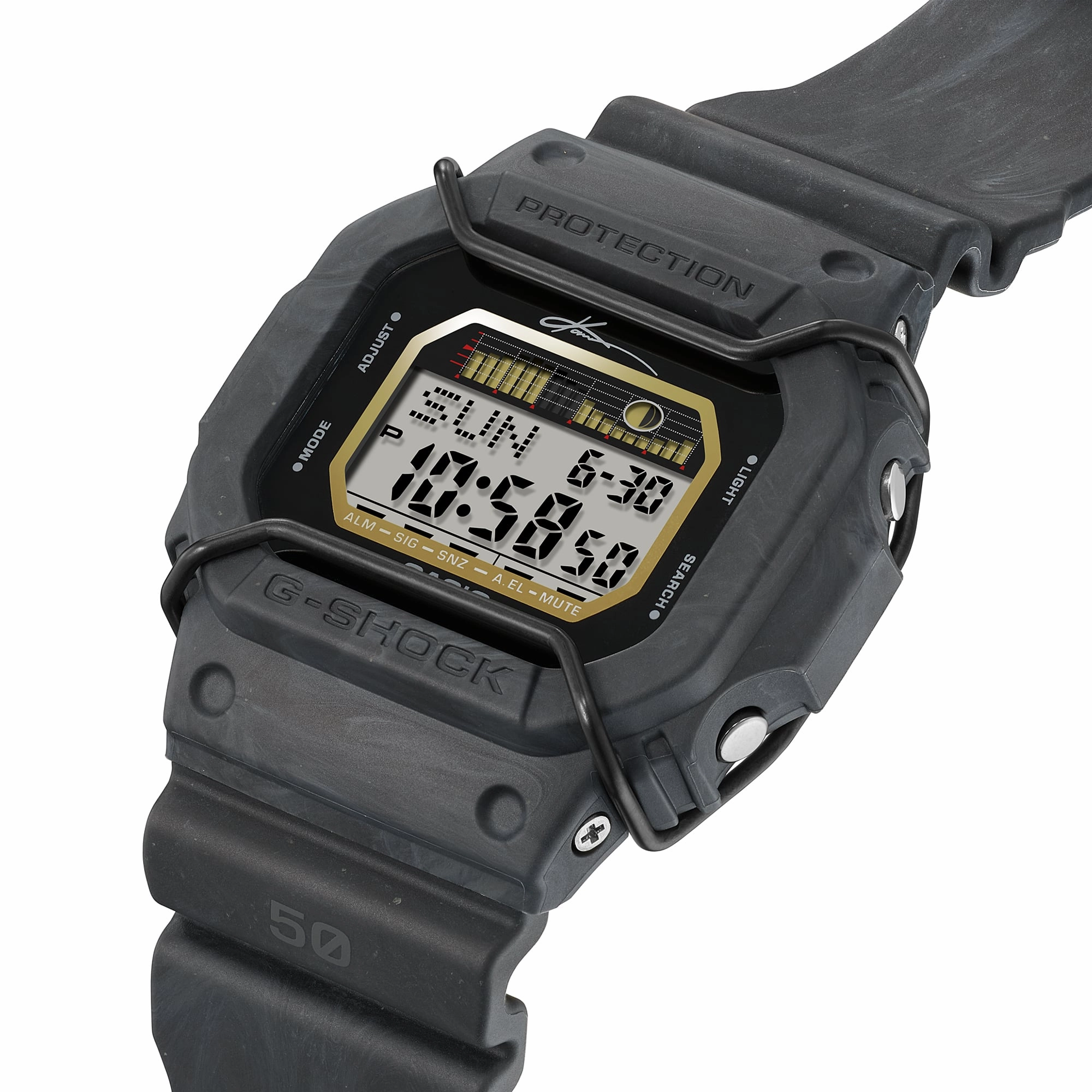 G-Shock G-Glide Grey Dial Black Resin Band Watch GLX5600KB-1D