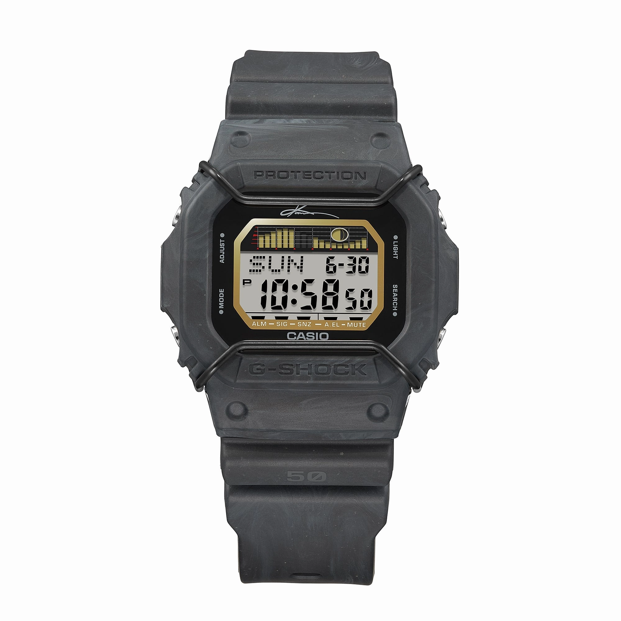 G-Shock G-Glide Grey Dial Black Resin Band Watch GLX5600KB-1D