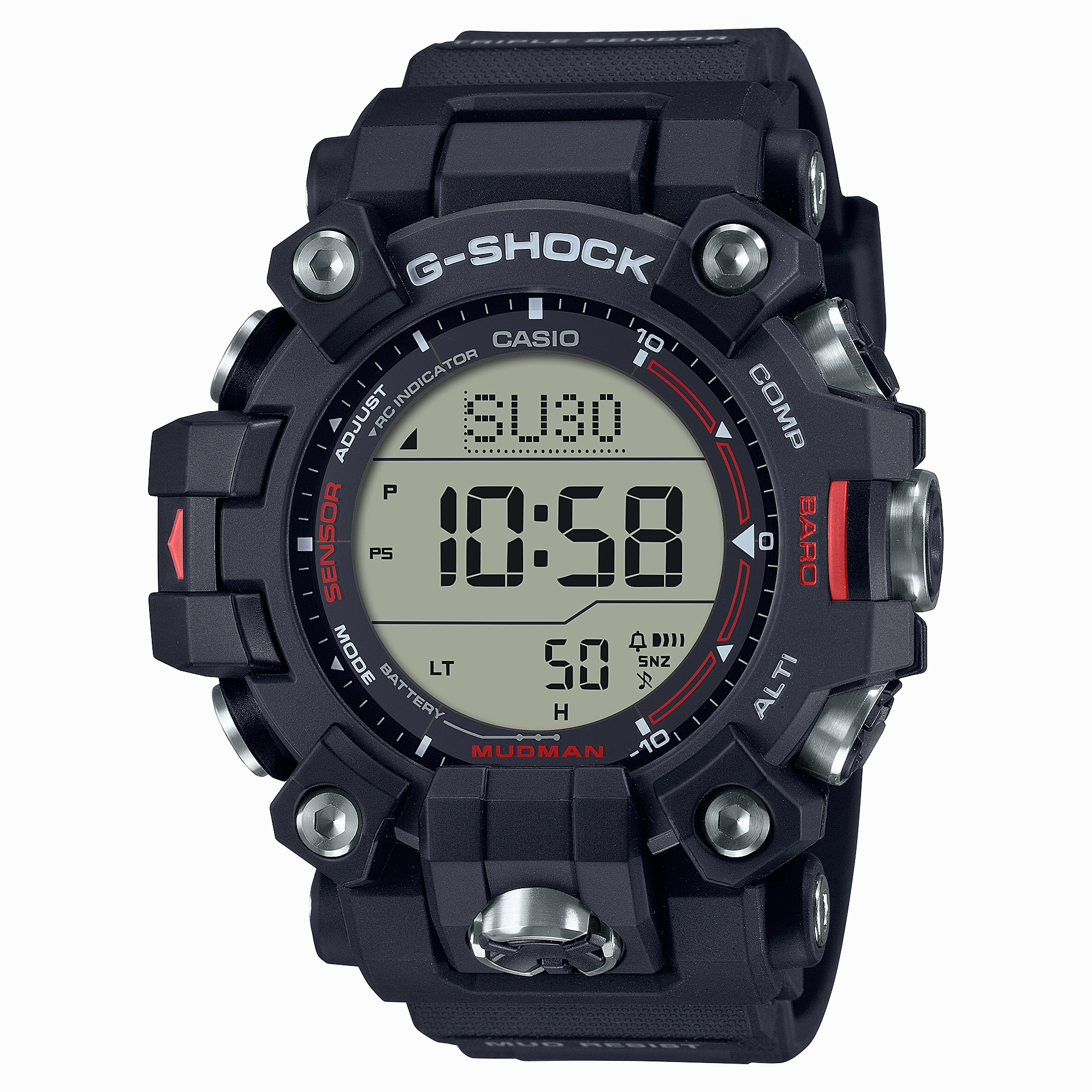 G-Shock Master of G-Land Mudman Black Resin Band Watch GW9500-1D