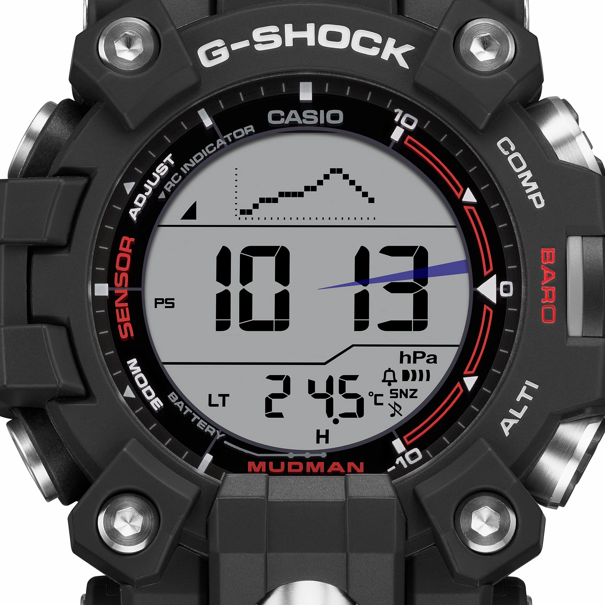 G-Shock Master of G-Land Mudman Black Resin Band Watch GW9500-1D