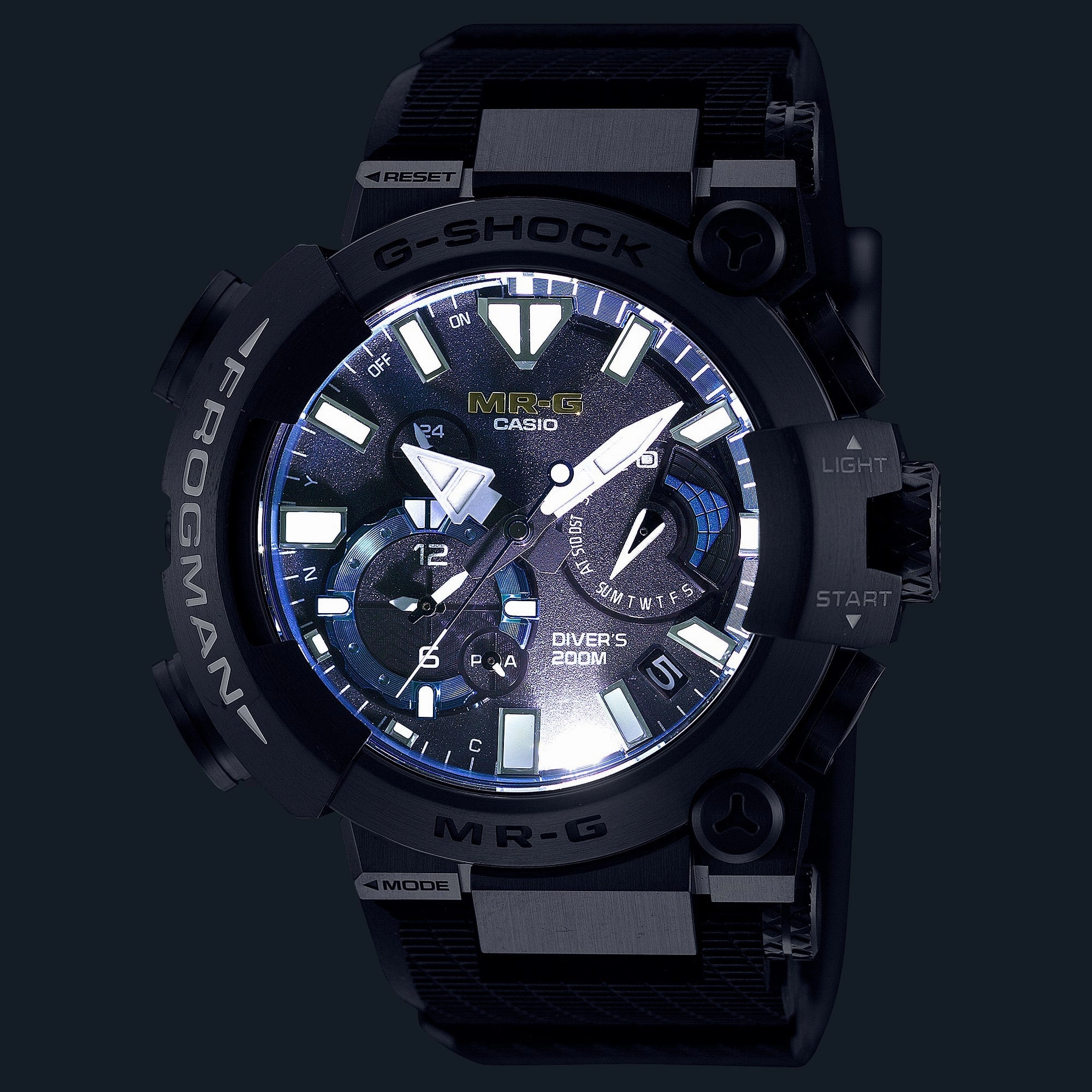G-Shock Mr-G Frogman Black Rubber Band Men's Watch MRGBF1000R-1A