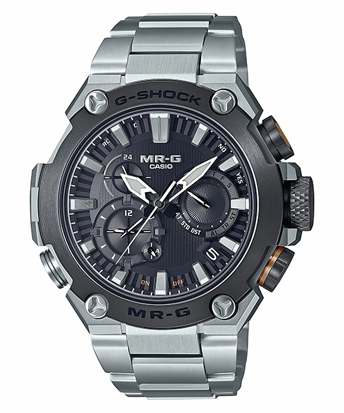 G-Shock MR-G Solar Black Dial Stainless Steel Watch MRGB2000D-1A