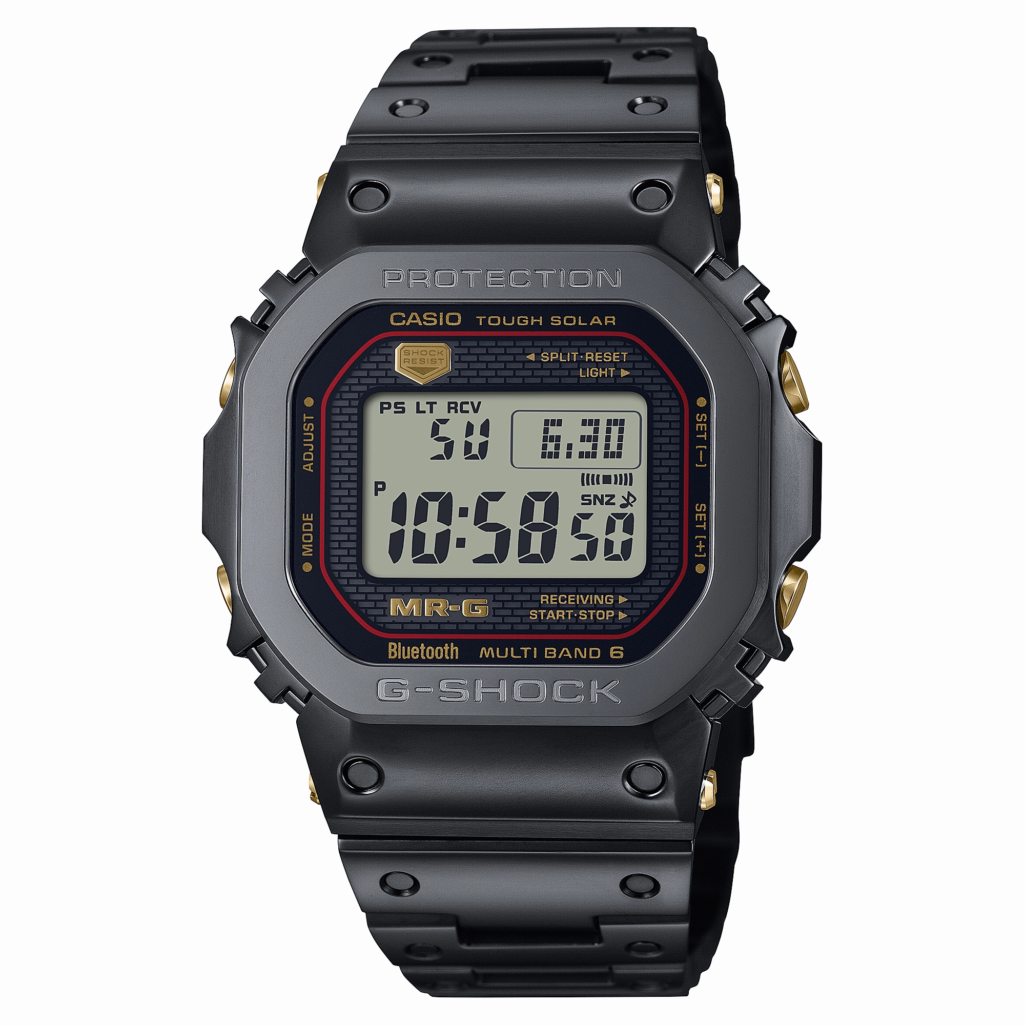 G-Shock MR-G Solar Black Dial Titanium Band Watch MRGB5000B-1D