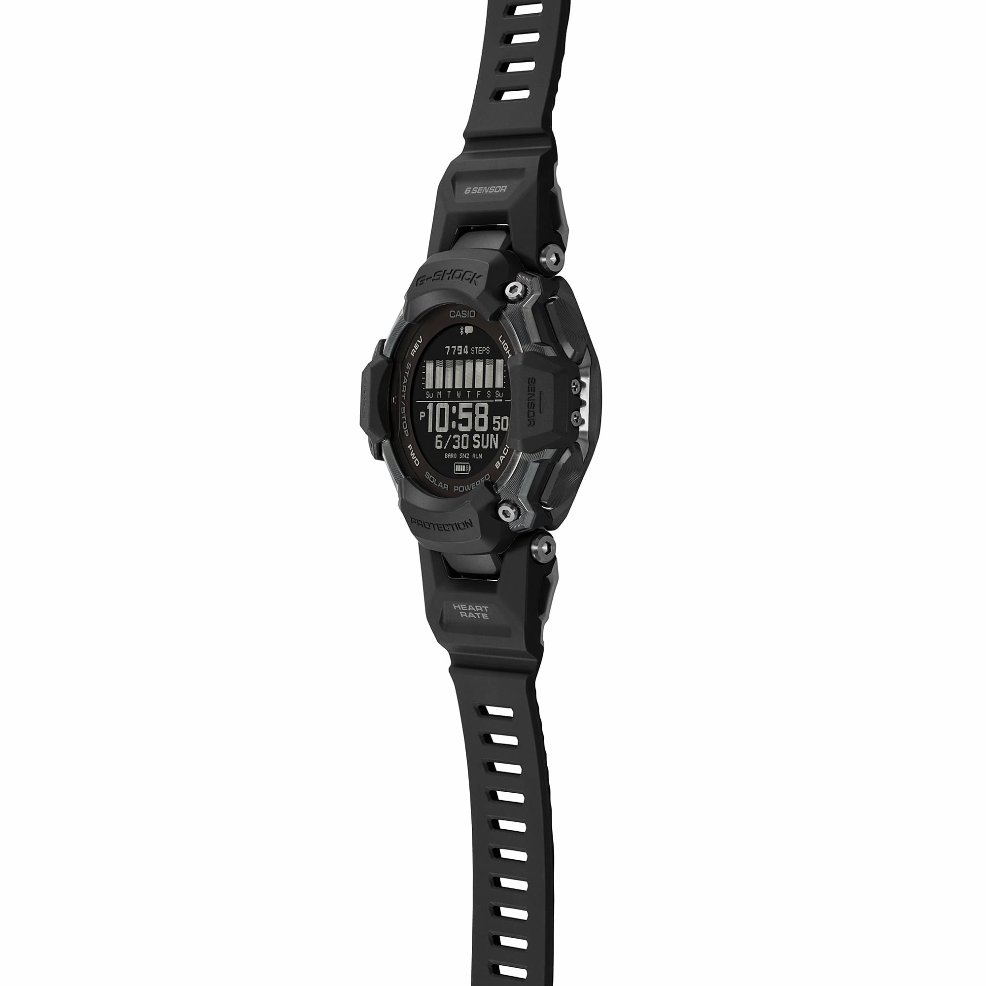 G-Shock Smart Heart Rate Black Resin Strap Watch GBDH2000-1B