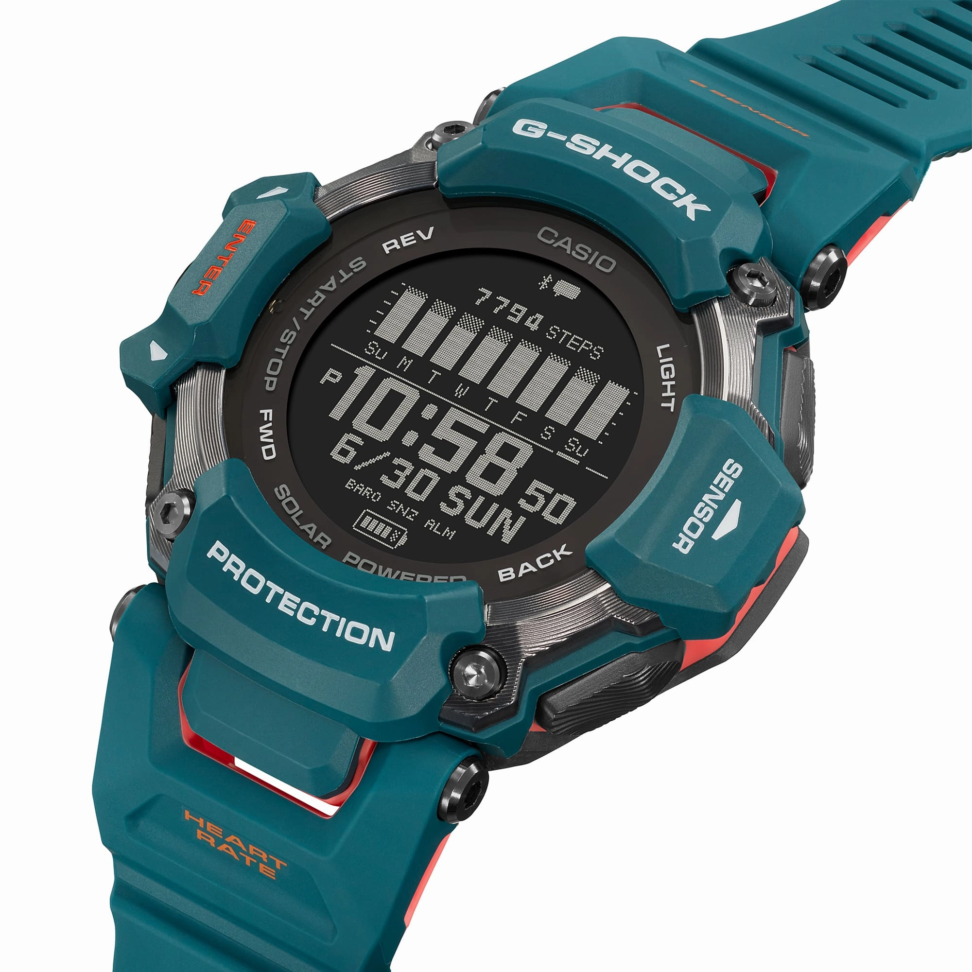 G-Shock Smart Heart Rate Blue Resin Strap Watch GBDH2000-2D