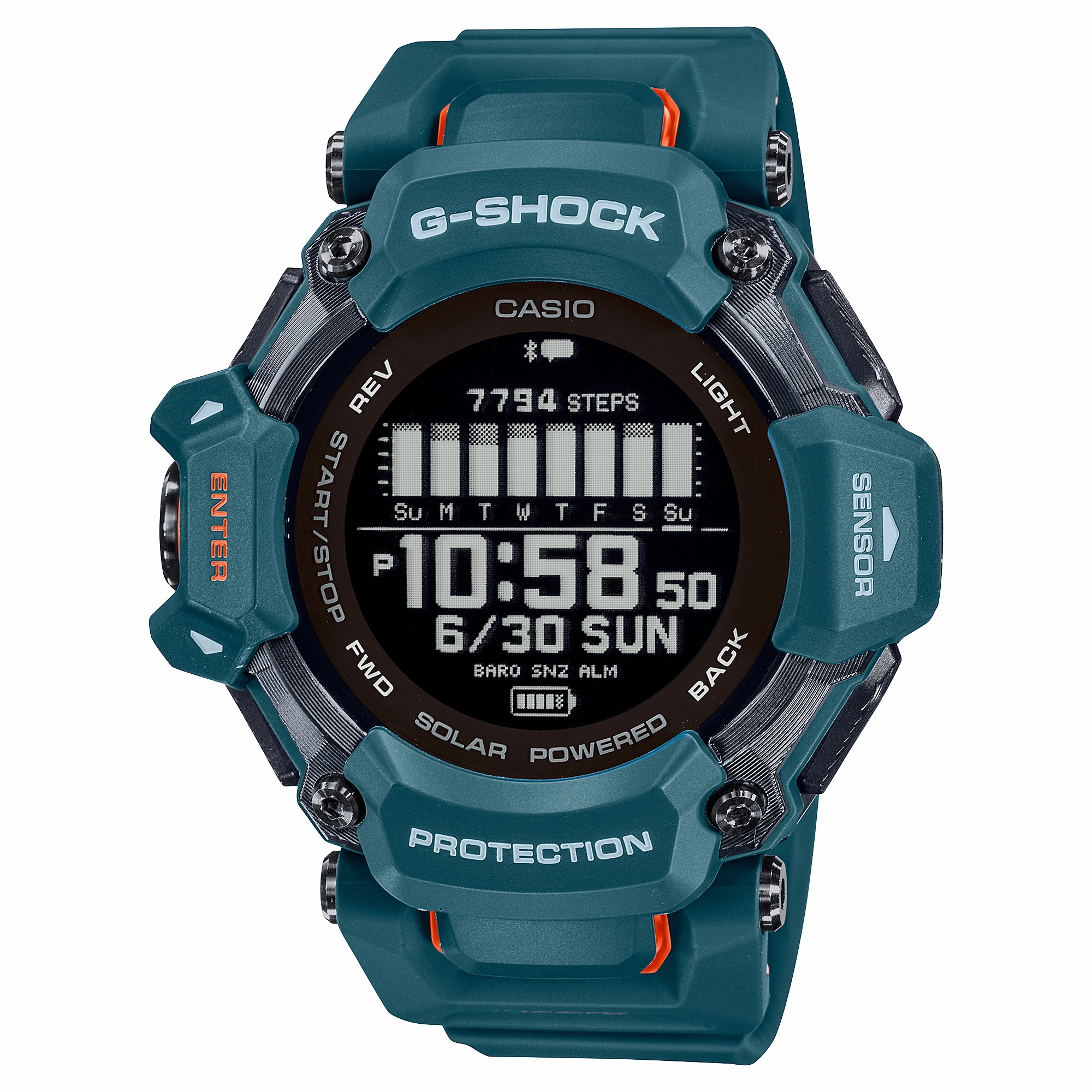 G-Shock Smart Heart Rate Blue Resin Strap Watch GBDH2000-2D
