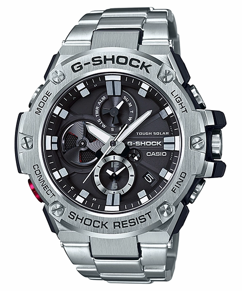 G-Shock Solar Stainless Steel Connected Series Mens Watch GSTB100D-1A