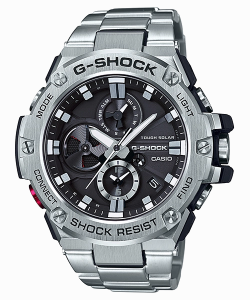 G-Shock Solar Stainless Steel Connected Series Mens Watch GSTB100D-1A