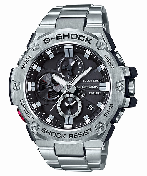 G-Shock Solar Stainless Steel Connected Series Mens Watch GSTB100D-1A