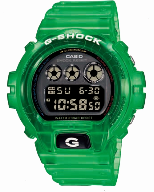 G-Shock Transparent Green Resin Band Watch DW6900JT-3D