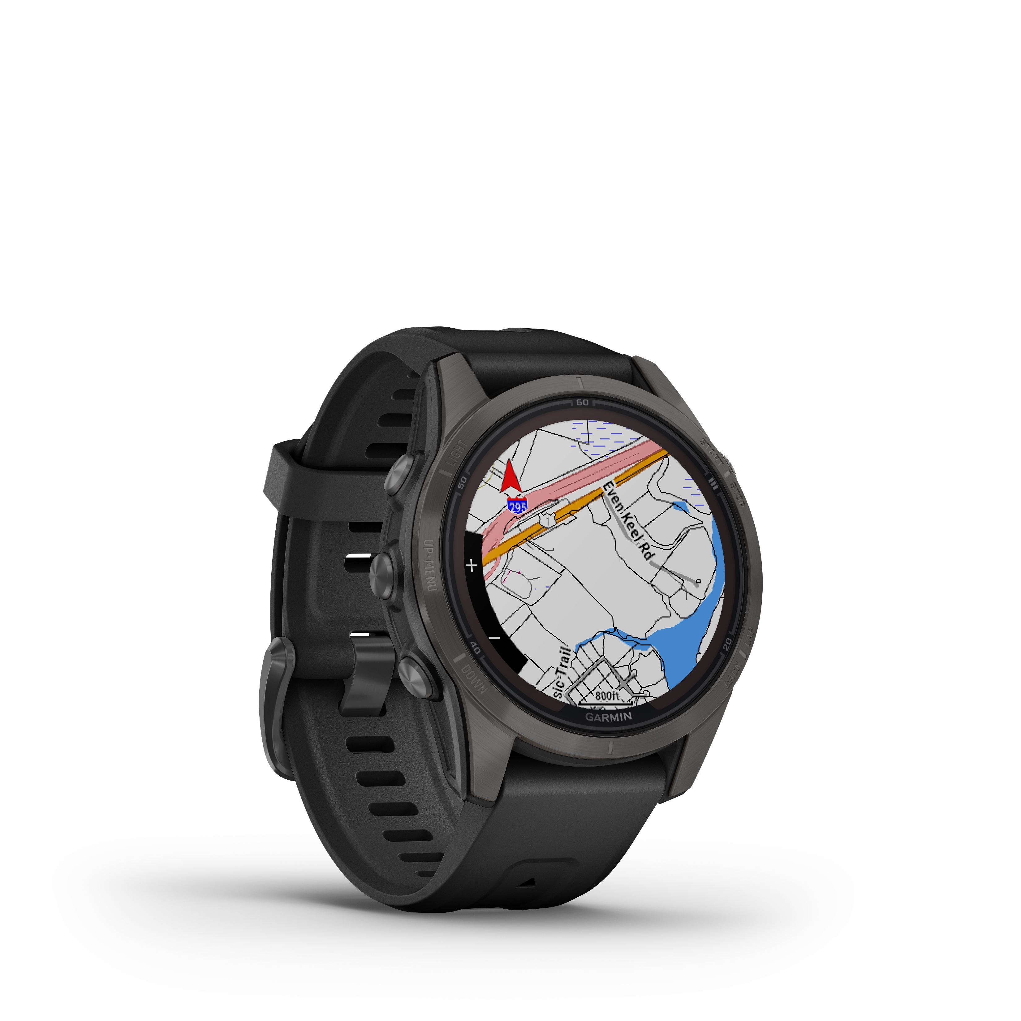 Garmin Fenix 7S Pro Sapphire Solar Carbon Grey Titanium Watch
