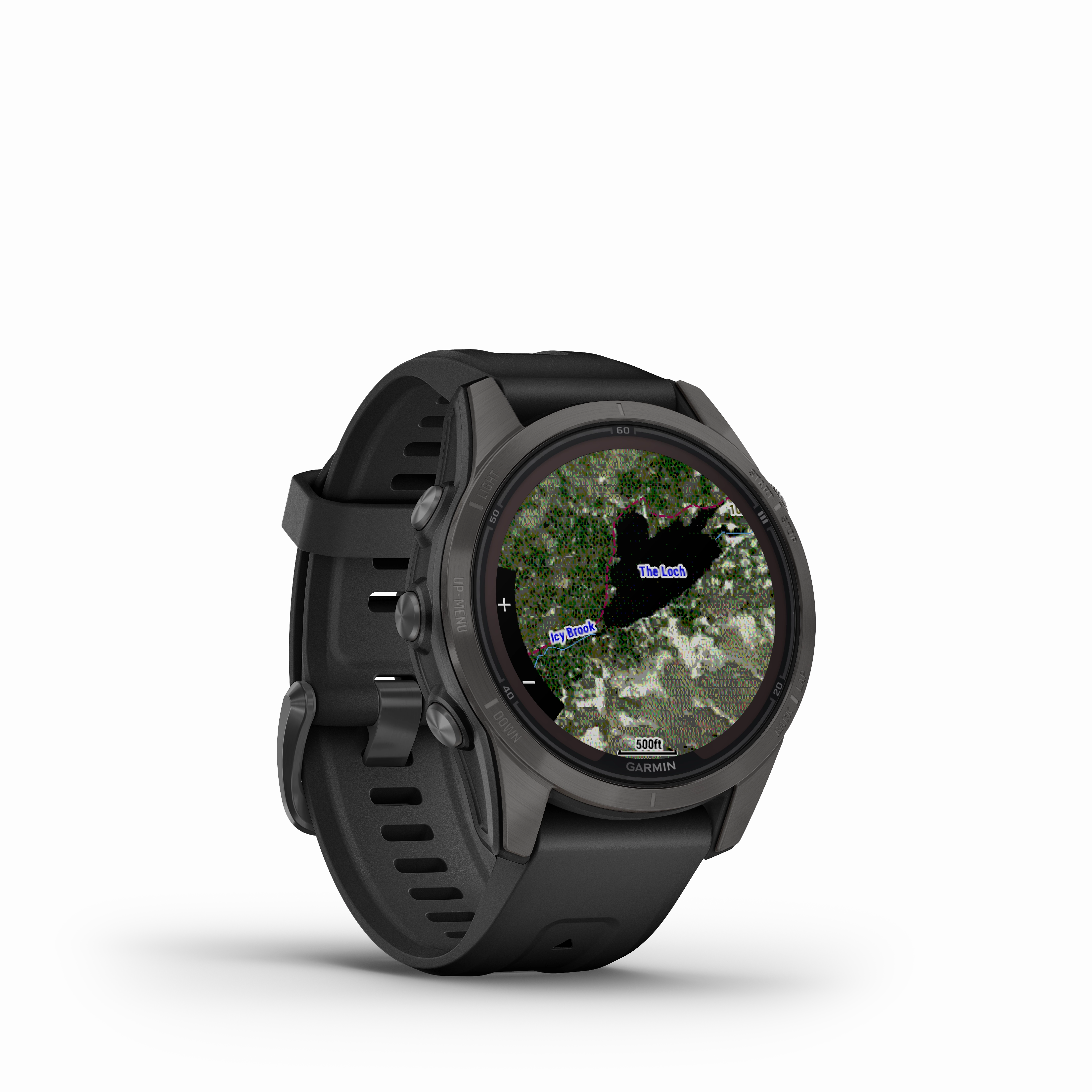 Garmin Fenix 7S Pro Sapphire Solar Carbon Grey Titanium Watch