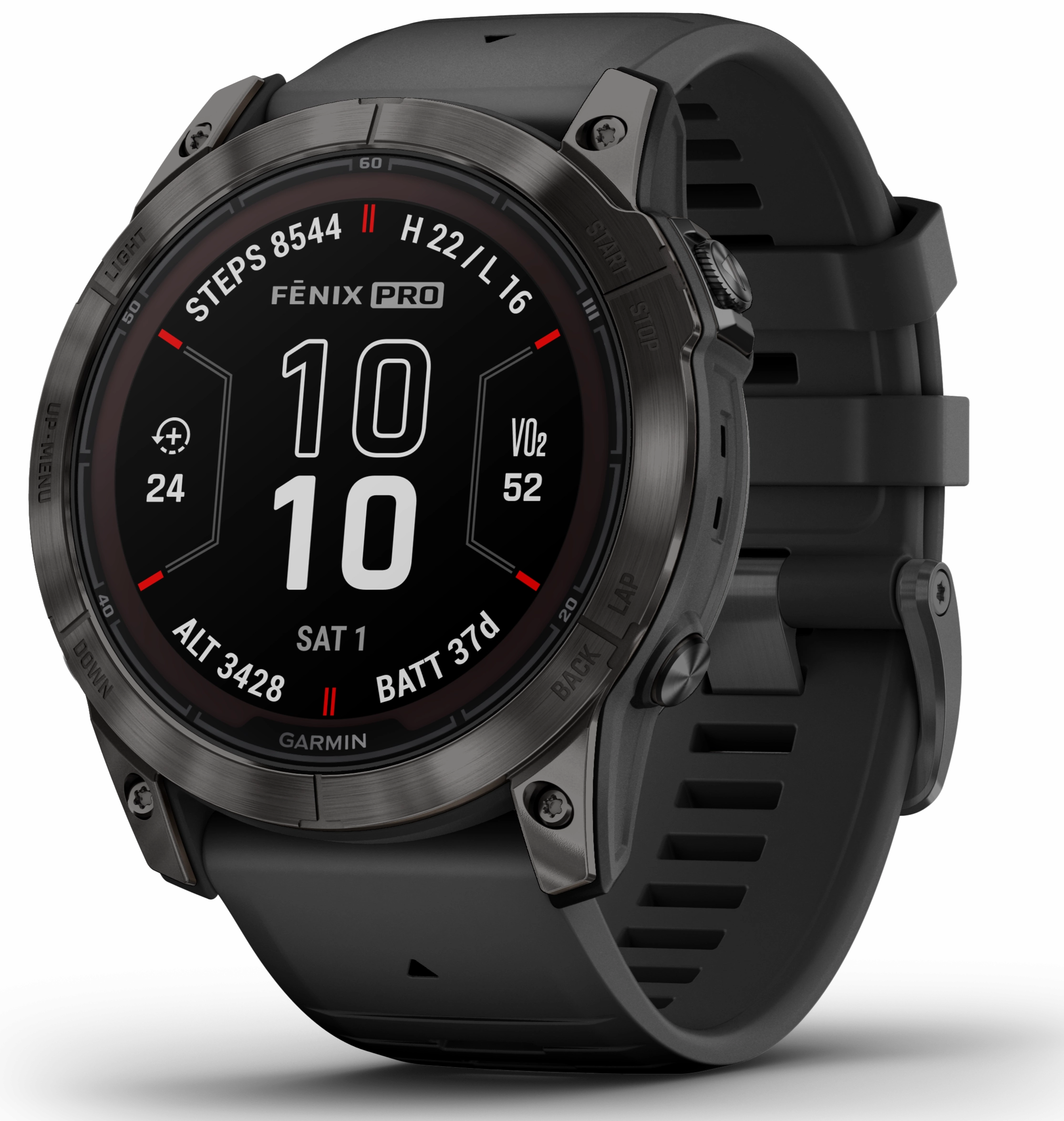 Garmin Fenix 7X Pro Sapphire Solar Carbon Grey Titanium Watch
