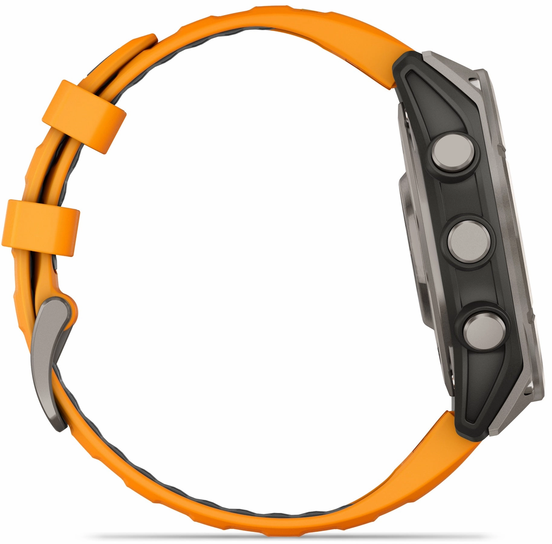 Garmin Fenix 8 47mm Sapphire AMOLED Titanium Spark Orange Graphite Silicone Watch