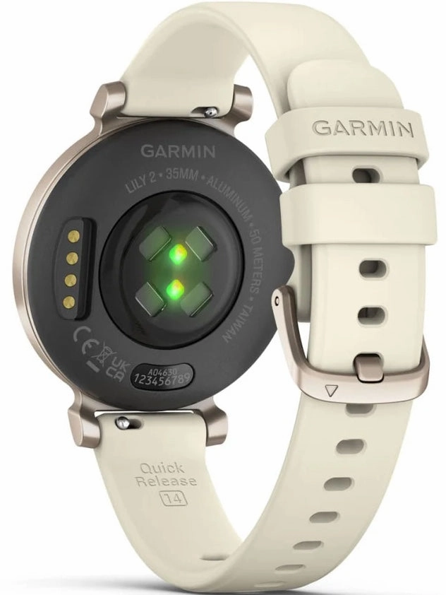 Garmin Lily 2 Cream Gold Coconut Silicone Watch