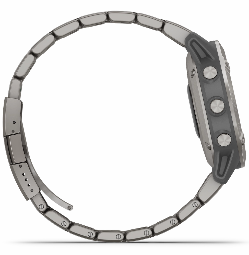 Garmin Watch Fenix 6 Sapphire Titanium Grey Titanium Band D