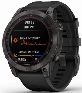 Garmin Watch Fenix 7 Sapphire Solar Carbon Gray DLC Titanium