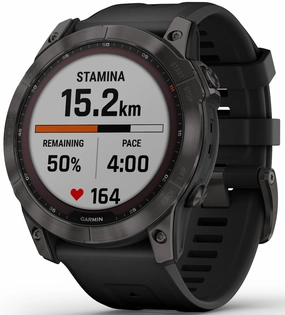 Garmin Watch Fenix 7X Sapphire Carbon Grey Titanium D