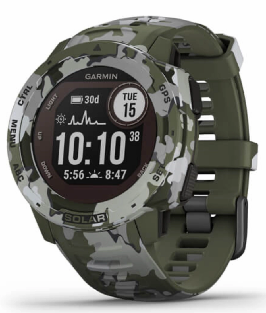 Garmin Watch Instinct Solar Lichen Camo Edition