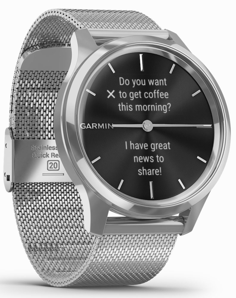 Garmin Watch Vivomove Luxe Steel Milanese Bracelet D