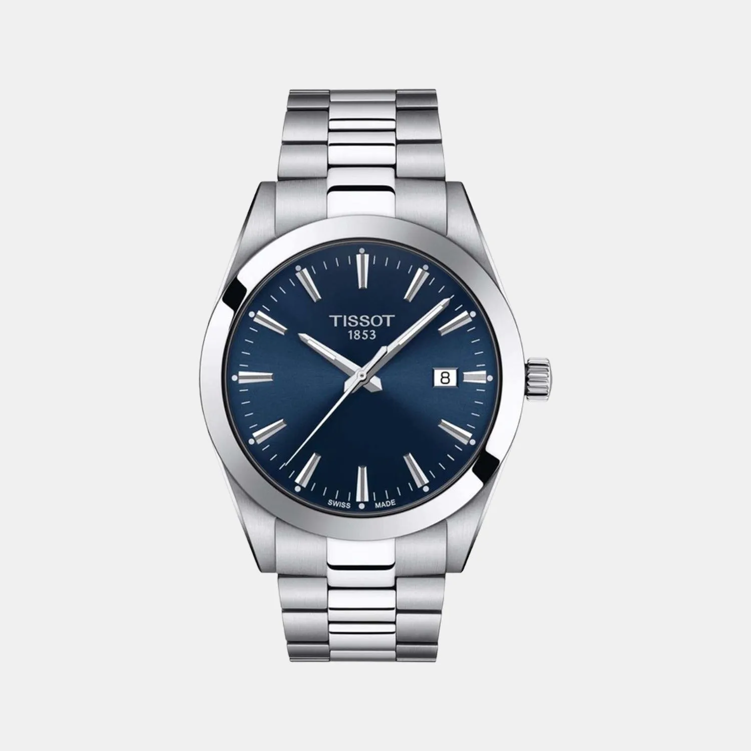 Gentleman Men Analog Stainless Steel Watch T1274101104100