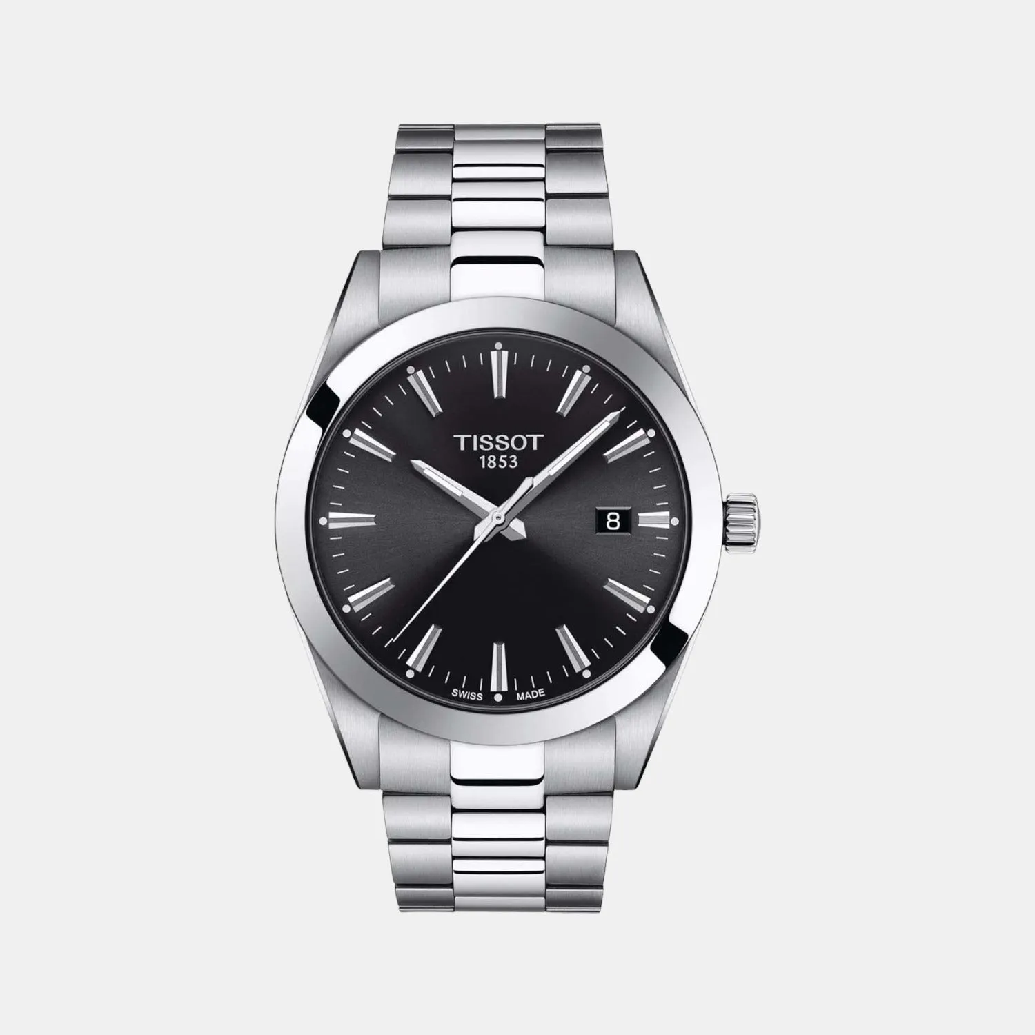 Gentleman Men Analog Stainless Steel Watch T1274101105100